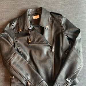 Loft • faux leather black jacket